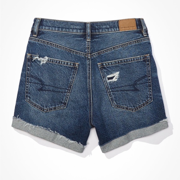 AE Denim Highest Waist 90’s Boyfriend Shorts - Picture 2 of 6